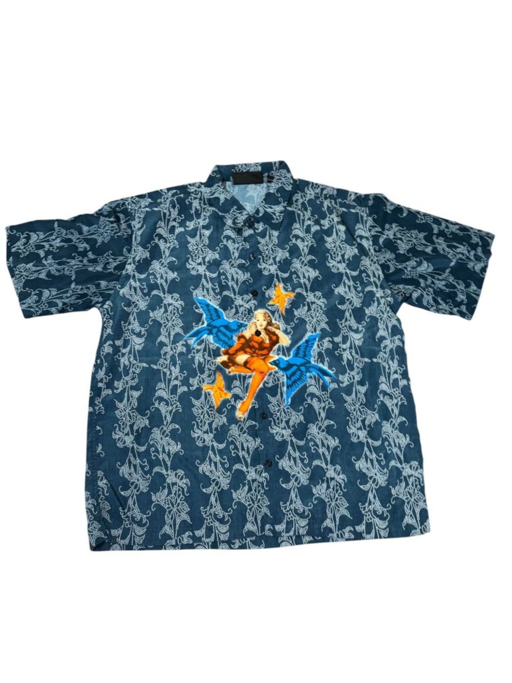 Large D.C.C. Retro Pinup Button Up Shirt
